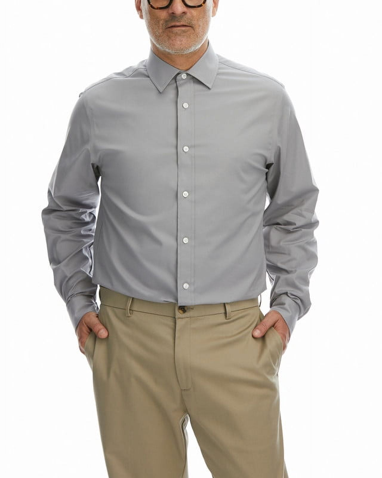 Haggar Premium Comfort Men's Classic Fit Button Up Dress Shirt