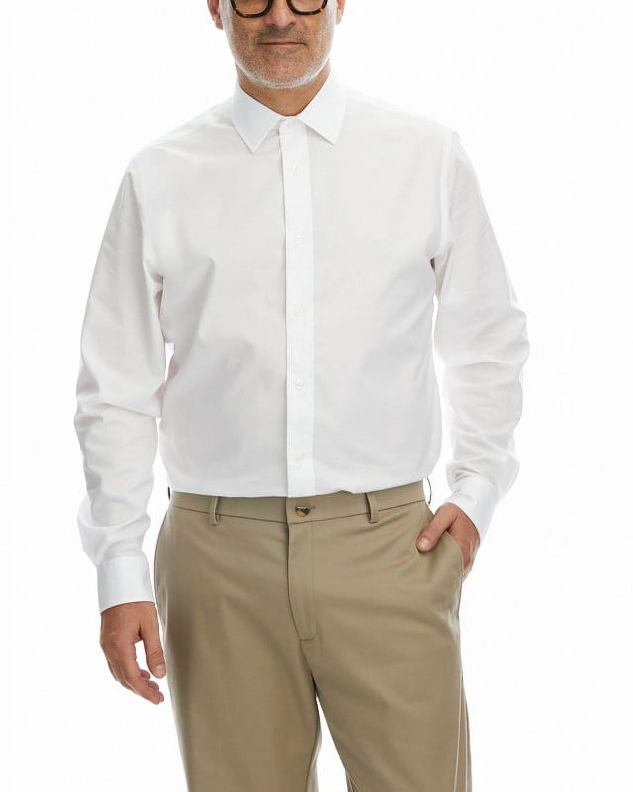 Haggar Premium Comfort Men's Classic Fit Button Up Dress Shirt