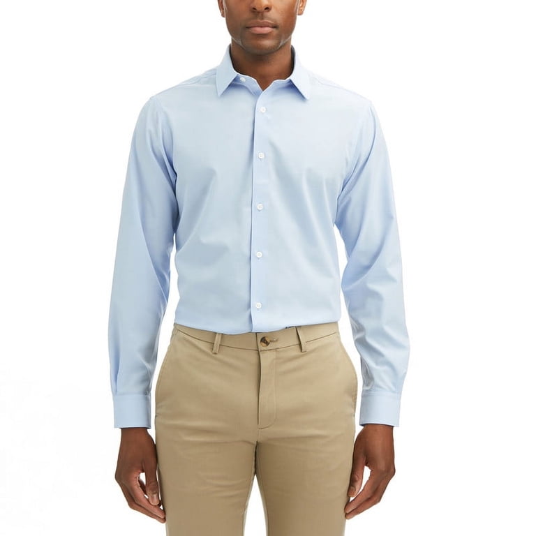 haggar smart wash classic fit dress shirt Haggar Men's Classic-Fit Smart Wash Dress Shirt - White Solid main image 0