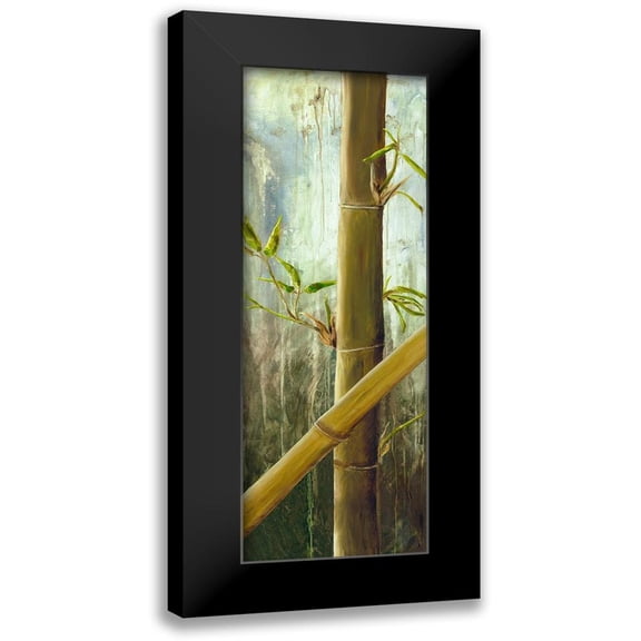 Haggenmacher, Maritta 9x18 Black Modern Framed Museum Art Print Titled - Rainforest I