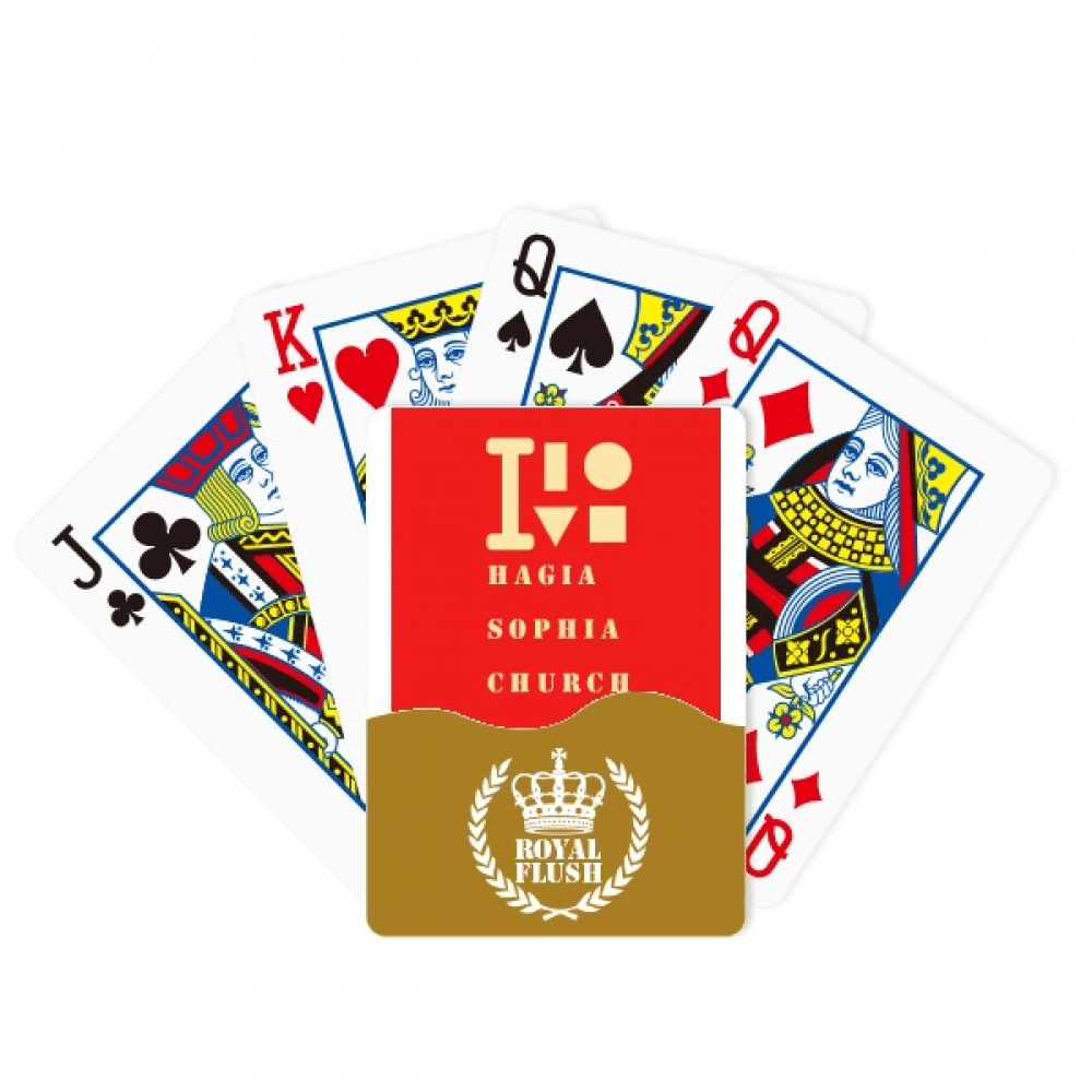 Hagia Sophia Art Deco Fashion Royal Flush Poker Playing Card Game