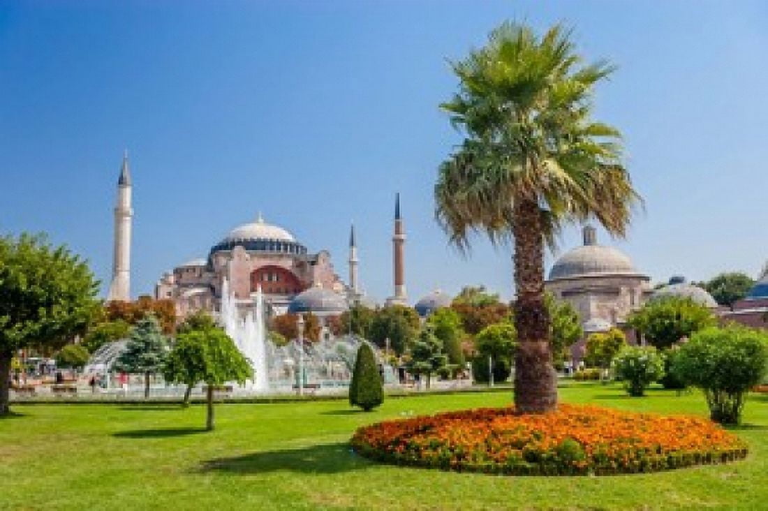 Hagia Sophia Istanbul Turkey Canvas Art - Ali Kabas DanitaDelimont (25 x 17)