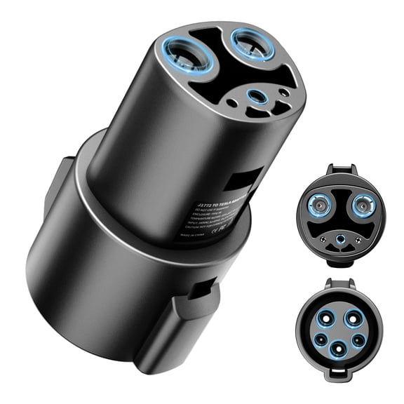 Hagibis J1772 to Tesla Adapter for Tesla Model 3/Y/X/S & Cybertruck EV Charging Connector with SAE J1772 Level 1 Level 2 Stations Max 80A/250V Fast Charging IP65 Waterproof UL 2251 CE Certified