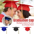 thumbnail image 1 of Hagloyecr 2026 Graduation Cap Topper with Tassel Unisex Matte Bachelor High School Cap Adjustable Size Blue, 1 of 7