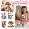 thumbnail image 1 of Hagloyecr Easter Bunny Figurines Decor,2D Acrylic Bunny Spring Sculpture Tabletop Ornament,Festival Present for Garden Bunny Statue Easter Decor F, 1 of 5