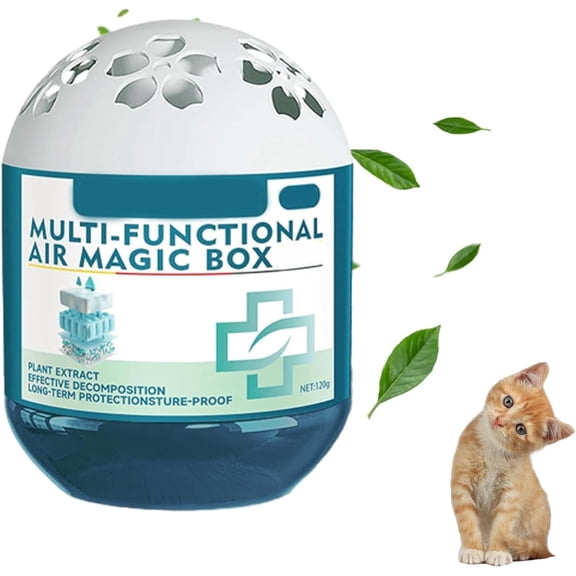 Hagloyecr Indoor Air Purification Dust Removal Magic Box, Multi-functional Air Magic Box Cleaner Fragrance, Long-Lasting Air Freherner, for Continuously Purifying the Air A