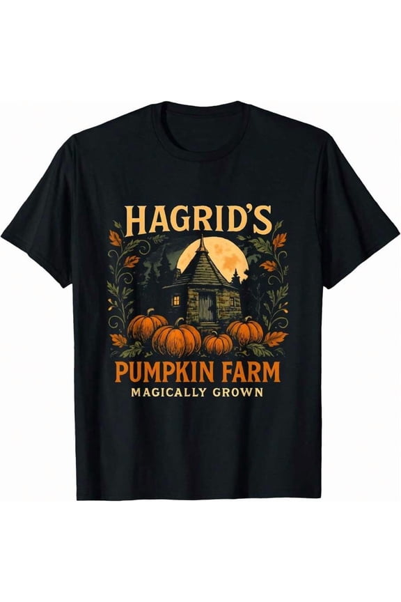 Hagrids Pumpkin Farm Spooky Season Halloween Fun T-Shirt