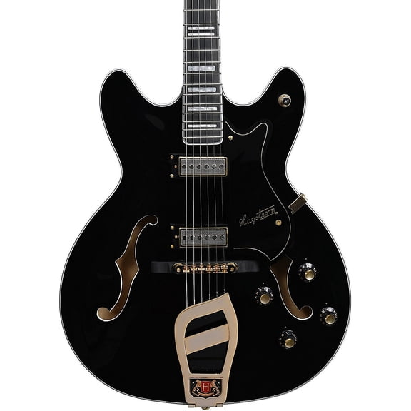 Hagstrom '67 Viking II Hollowbody Electric Guitar Standard Black Gloss