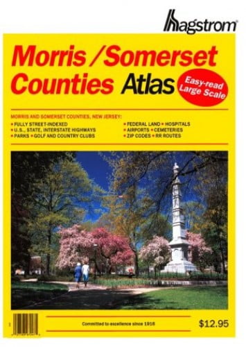 Pre-Owned Hagstrom Morris/Somerset Counties Atlas: New Jersey (HAGSTROM MORRIS, SOMERSET COUNTIES ATLAS LARGE SCALE EDITION) Paperback