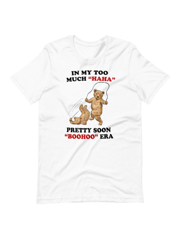 Haha And Boohoo Graphic T-Shirt Size S-5XL