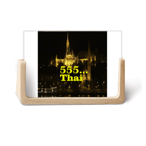 Haha Happy Expression Thailand 555 Photo Wooden Photo Frame Tabletop Display