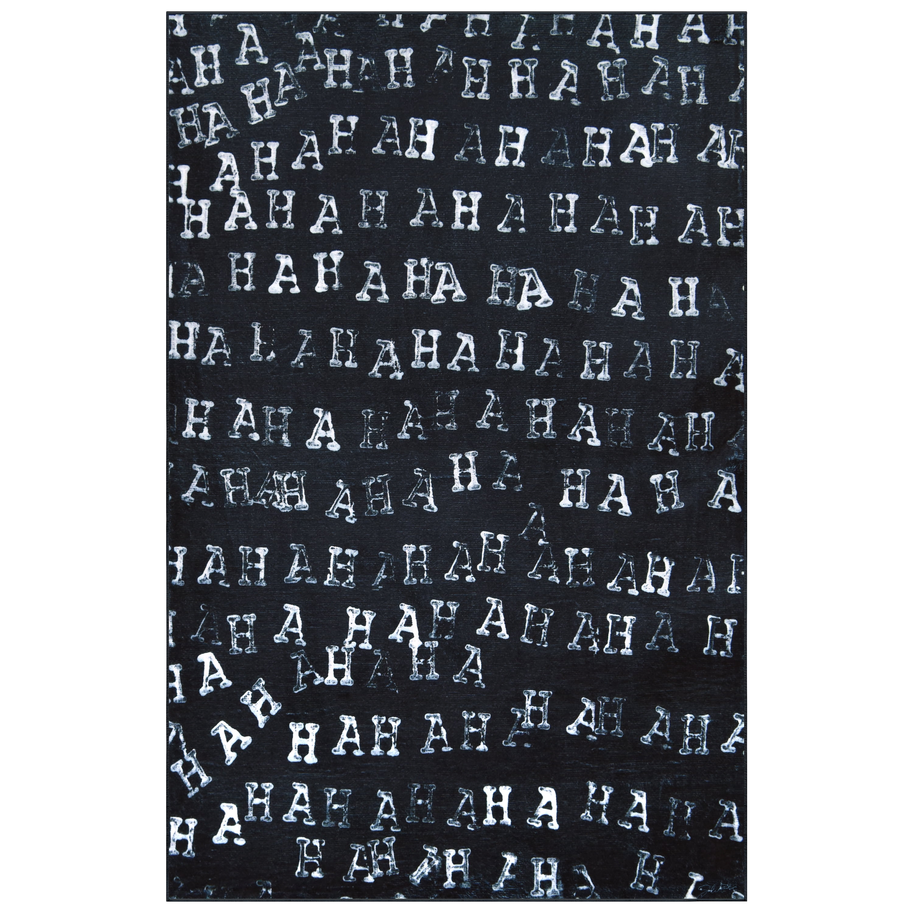 Haha II, 5'x8' Hand Washable Art Area Rug