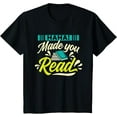 thumbnail image 1 of Haha Made You Read Bookworm Book Reader Librarian Reading T-ShirtMen's and women's gift, black and white T-shirt, size: Extra large S-4XL, 1 of 4
