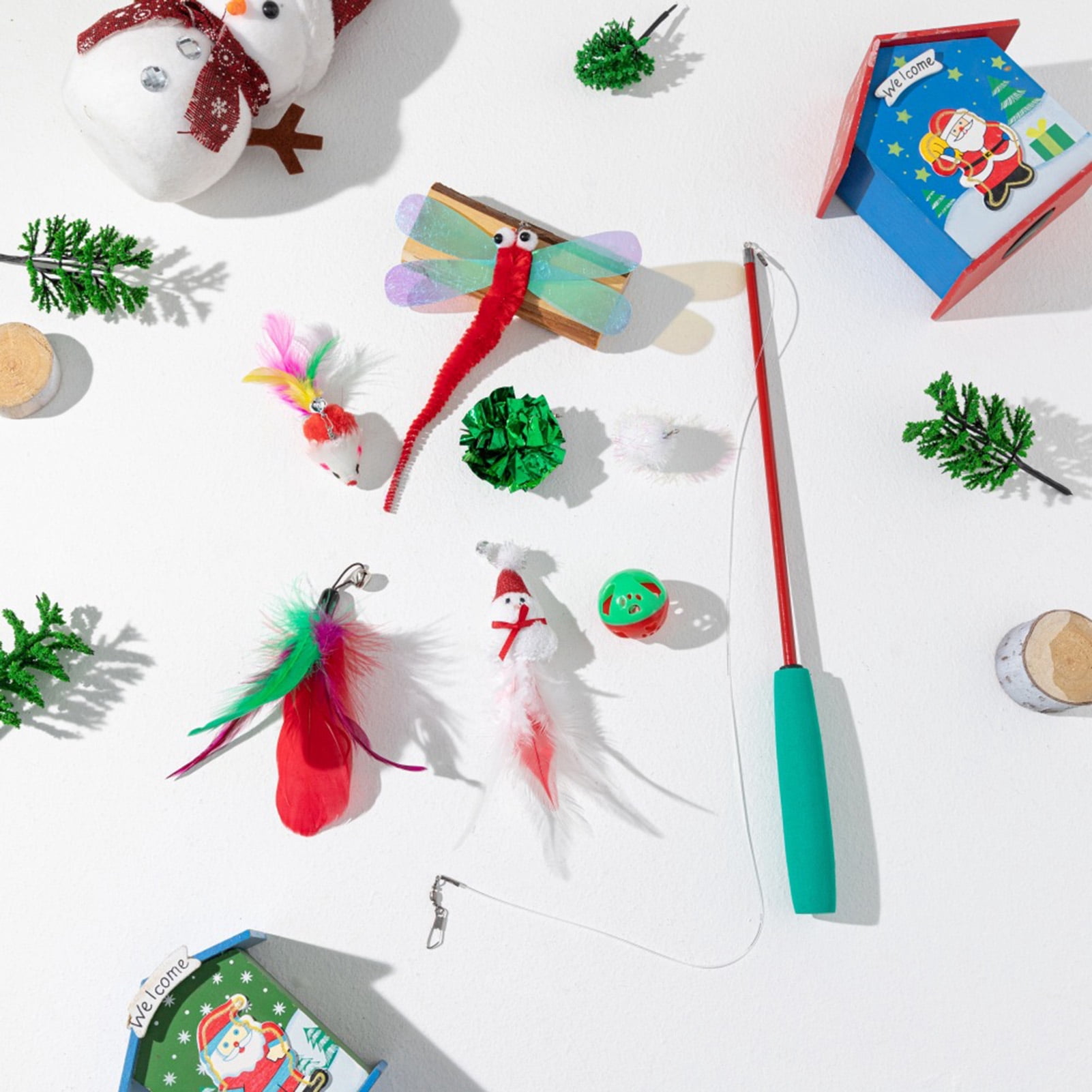Photo inspiration: Visual Reference: Hahasong Interactive Christmas Cat Toy Set