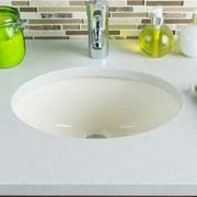 Hahn  Ceramic Small Oval Bisque Bathroom Bowl (UM)