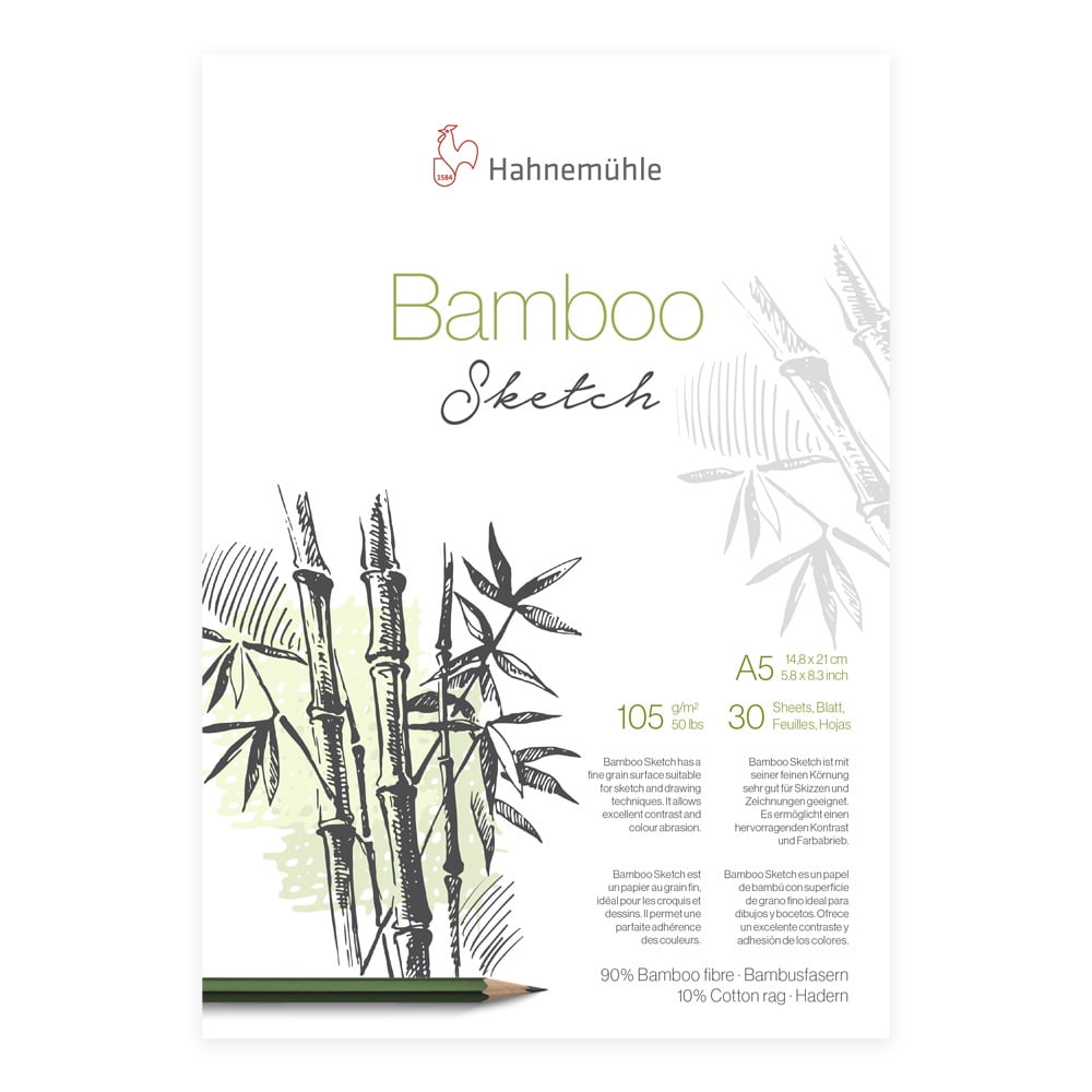 Hahnemuhle Natural Line Paper Sample Pack – 6 Sheets: Bamboo, Hemp, Agave (8.5x11", 290gsm Matte)