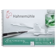 Hahnem hle Harmony Wirebound Watercolor Pad - 11.7" x 16.5", Hot Press, 12 Sheets, 140 lb