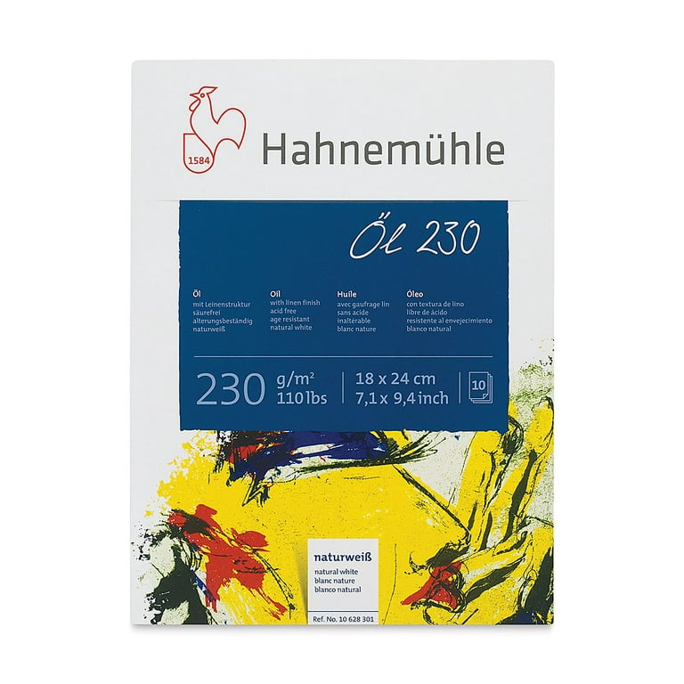Hahnemühle Oil and Acrylic Paper Pad - 7 x 9 1/2, 110 lb (230 gsm), 10  Sheets