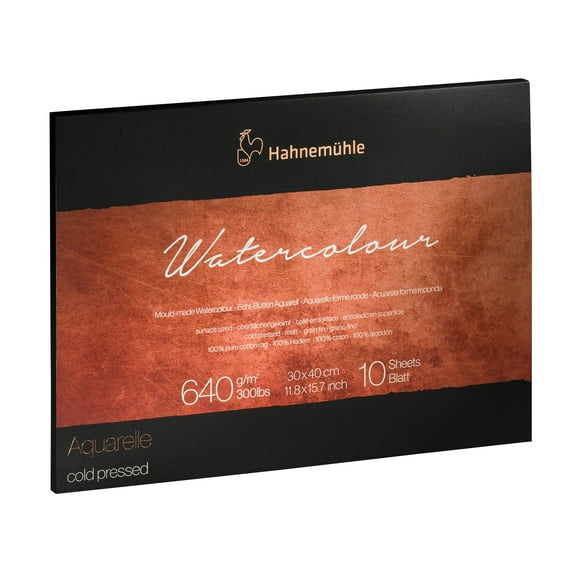 Hahnemühle The Collection Watercolor Block - Cold Press, 11.8" x 15.7", 300 lb, 10 Sheets