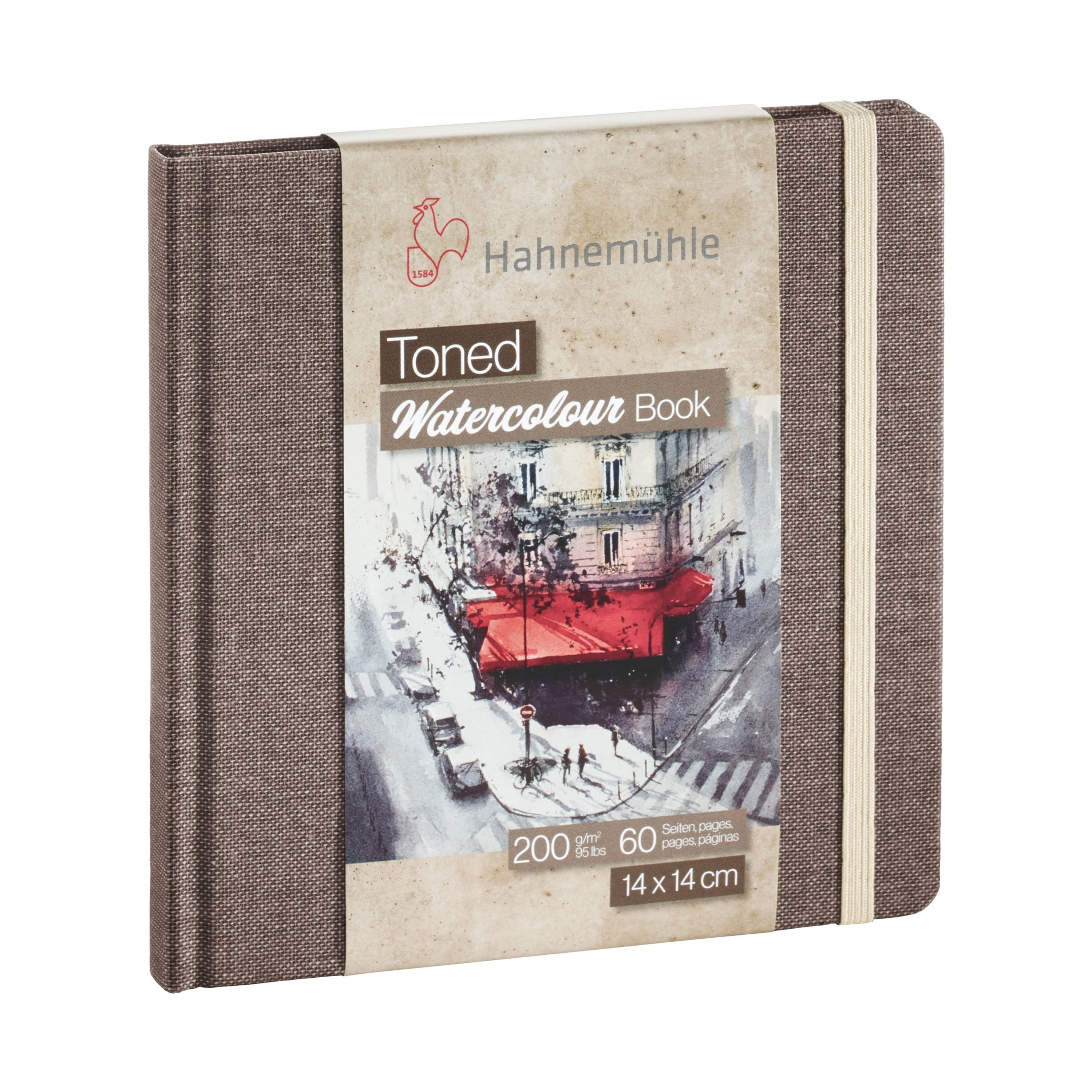 Hahnemuhle Toned Watercolor Paper Book, 30 Sheets, Landscape, A5