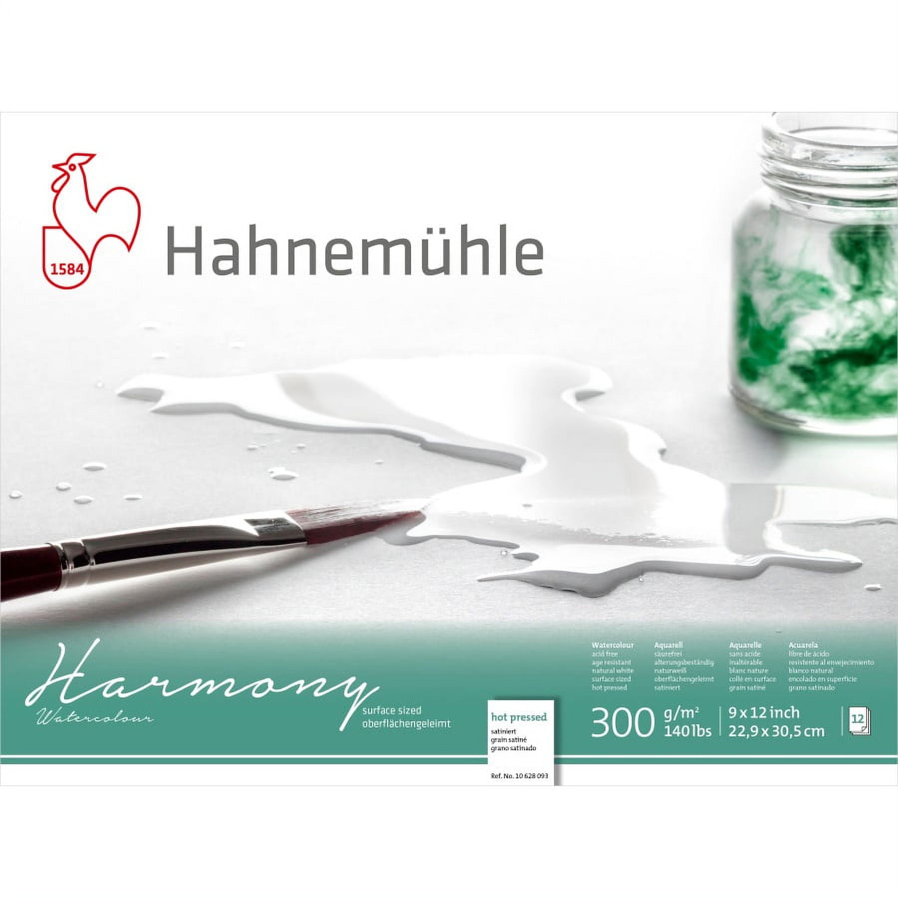 Hahnemuhle Harmony Watercolor Block Rough 7x10 Inches 12 sheets