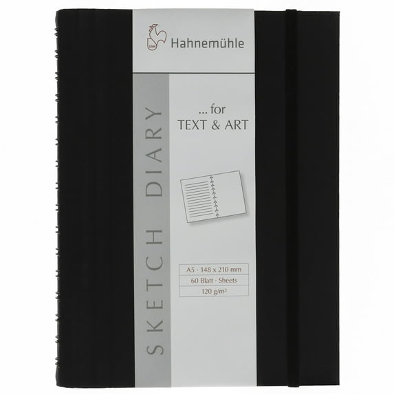 Hahnemuhle Sketch Diary A5 (8.3x5.8 inches) 120gsm 60 Sheets/120 Pages