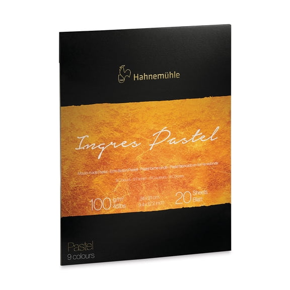 Hahnemuhle Ingres Pad - 9.4" x 12.2", Assorted, 20 Sheets