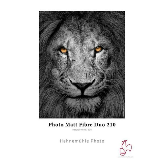 Hahnemuhle Photo Matte Fibre Duo InkJet Paper (13x19"), 25 Sheets