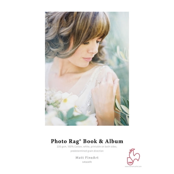Hahnemuhle Refill Photo Rag Book & Album Paper, 11.69x16.53" DIN A3, 220 gsm, White, 20 Sheets