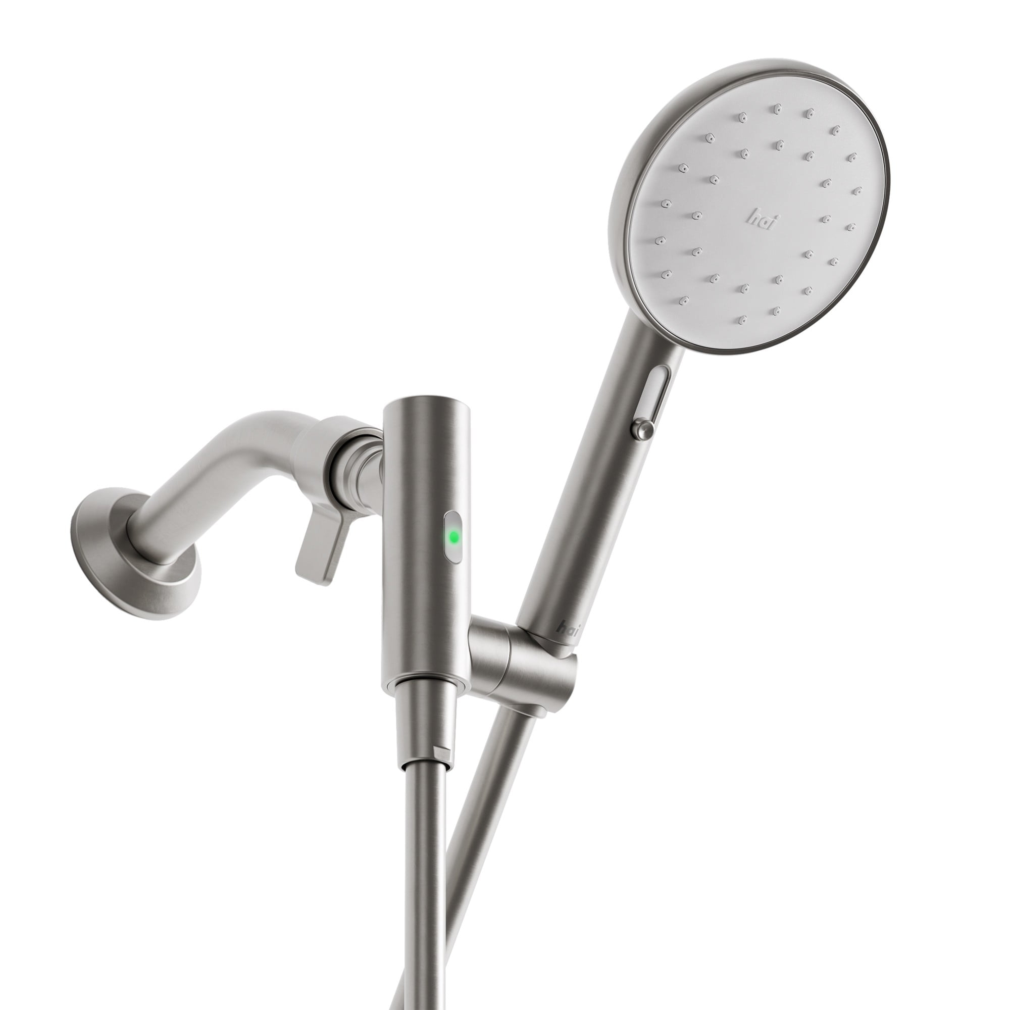 Stainless Steel Smart Handheld Showerhead with Bluetooth Speaker