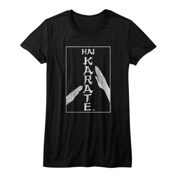 Hai Karate Karate Chop Black Junior Women's T-Shirt