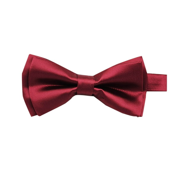 HaiMao Kids Adult Bow Tie Clearance, Classic Solid Color Pre-Tied Bow Tie Adjustable Neck Bowtie for Boys Wedding Parties Hot Pink Free Size(Free Size)