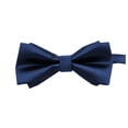 thumbnail image 1 of HaiMao Kids Adult Bow Tie Clearance, Classic Solid Color Pre-Tied Bow Tie Adjustable Neck Bowtie for Boys Wedding Parties Navy Free Size(Free Size), 1 of 3