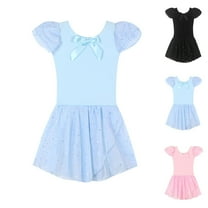 Hinvhai Long Skirt Ballet Dance Leotards for Toddler Girls Ballerina Outfit Dress Pink 12 Years