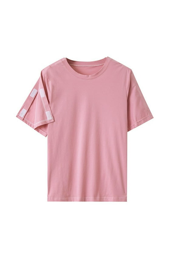 Post Shoulder Surgery Shirts for Women Tear Away Tops After Rotator Cuff Shirts Adaptive Clothing Pink XL(XL)