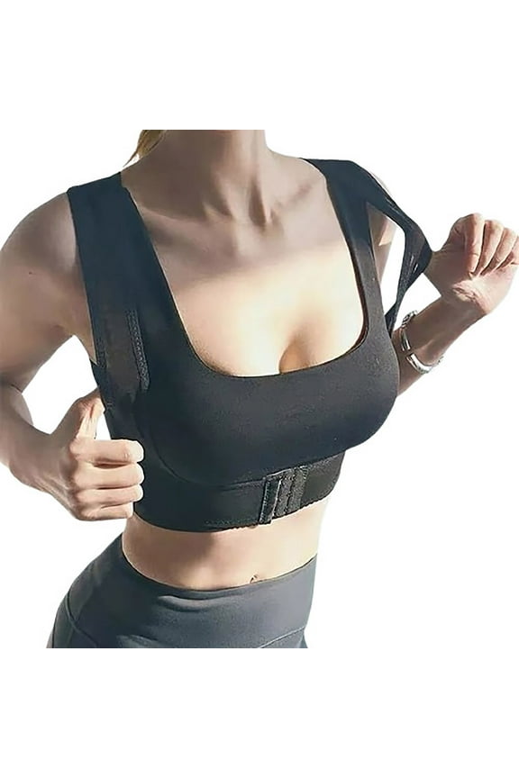 Shaper Tops for Women Clearance,Posture Corrector Tops Back Support Chest Up Shapewear Lift Breasts Vest Shapewear Black M(M)