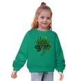 thumbnail image 1 of Hinvhai Toddler Boy Girl St Patricks Day Shirts Clover Shamrock Long Sleeve Irish Green Sweatshirt Tops for Kids Green 5 Years, 1 of 1