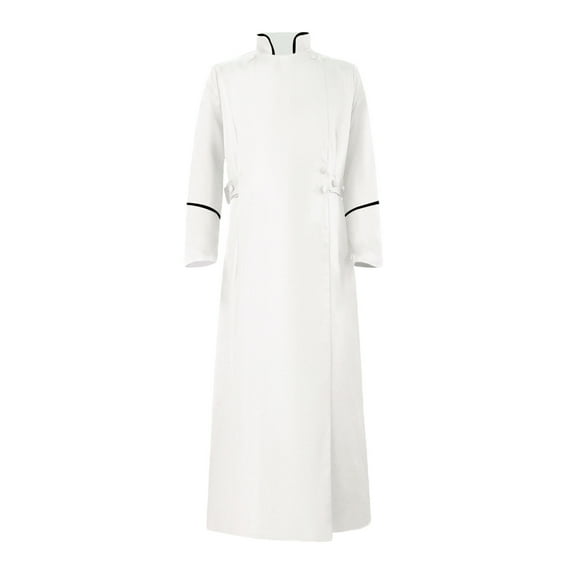 HaiMao Women's Robe Church Robe Choir Minister Clergy Pulpit Liturgical A-White 10(XL)