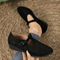 thumbnail image 1 of HaiMao Women's T-Strap Mary Jane Pumps Low Chunky Heel Wedding Dress Shoes Black 9(42), 1 of 7