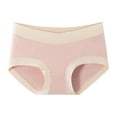 thumbnail image 1 of Hinvhai Womens Maternity Panties Seamless Maternity Underwear Under Bump Pregnancy Postpartum Brief Pink L(L), 1 of 7