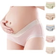 thumbnail image 1 of Hinvhai Womens Maternity Panties Seamless Maternity Underwear Under Bump Pregnancy Postpartum Brief Yellow XL(XL), 1 of 3