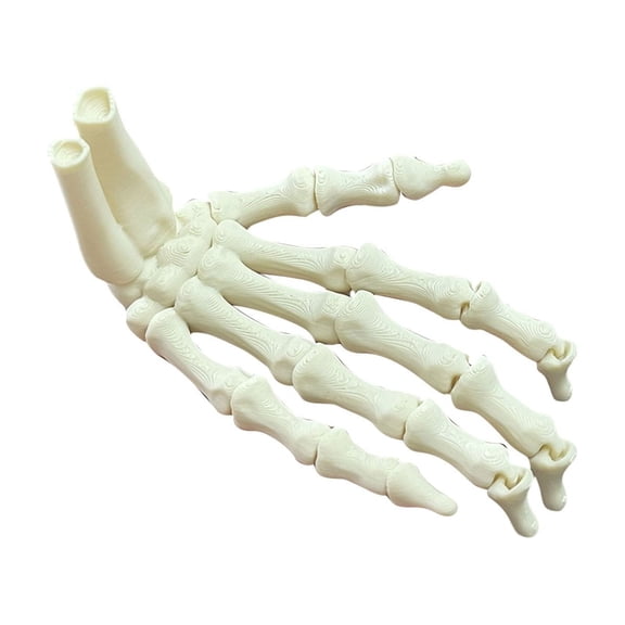 HaiSphere 3D Printed Articulated Skeleton Hand Halloween Decor, Realistic Skeleton Hand Model Novelty Creative Craft Gift for Haunted House, Party Home Office Halloween Themed Decoration,B