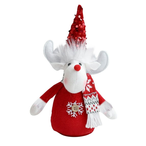 HaiSphere Animated Gingerbread House with LED Lights and Music, Christmas Tabletop Decoration, Festive Indoor Display for Holiday Parties, Interactive Holiday Ornament,C