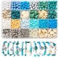 thumbnail image 1 of HaiSphere Beach Series Bead Kit for Jewelry Accessories – DIY Craft Beads Set with Shell Charms and Clasps, Adult Craft Kits for Summer Themed Jewelry,A, 1 of 7
