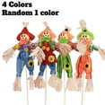thumbnail image 1 of HaiSphere Cute Halloween Scarecrow Decoration, Small Pastoral Scarecrow Stake for Fall Harvest Festival, Garden Lawn Porch Party Table Display, 1 Random, 1 of 7