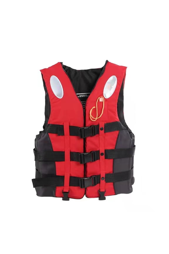 Kayak Fishing Life Vest High Buoyancy PFD for Adult Men Women, Adjustable Swim Vest Jacket for Boating, Watersports, Paddle Sports Safety,Red S
