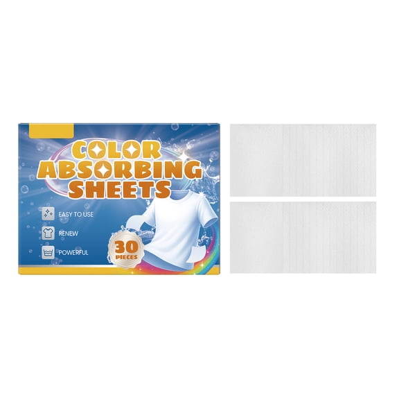 HaiSphere Laundry Room Color-Absorbing Tablets for Mixed Washing, Prevents Color Bleeding and Keeps Clothes Bright, Effective and Easy to Use,white