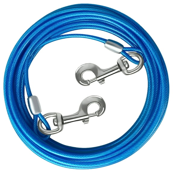 HaiYUAN Dog Tie Out Cable 10/15/20/25/30 FT Dog Runner for Yard