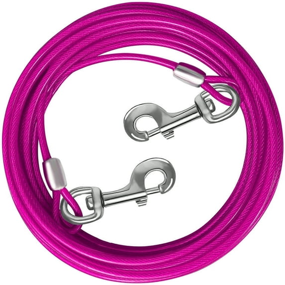 HaiYUAN Dog Tie Out Cable 10/15/20/25/30 FT Dog Runner for Yard
