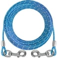 thumbnail image 1 of HaiYUAN Dog Tie Out Cable Chains for Yard and Outside for Heavy Duty Dogs Up to 100lbs Green, 1 of 9